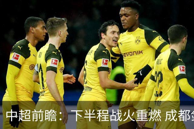 中超前瞻：下半程战火重燃 成都剑指三分申花求反弹